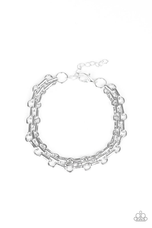 Urban Utility Paparazzi-Jewelry, Silver Bracelet.