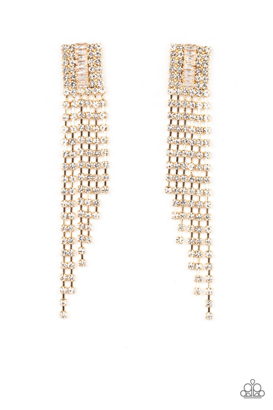 Paparazzi-Jewelry, A-Lister Affirmations - Multi, Gold - Earrings