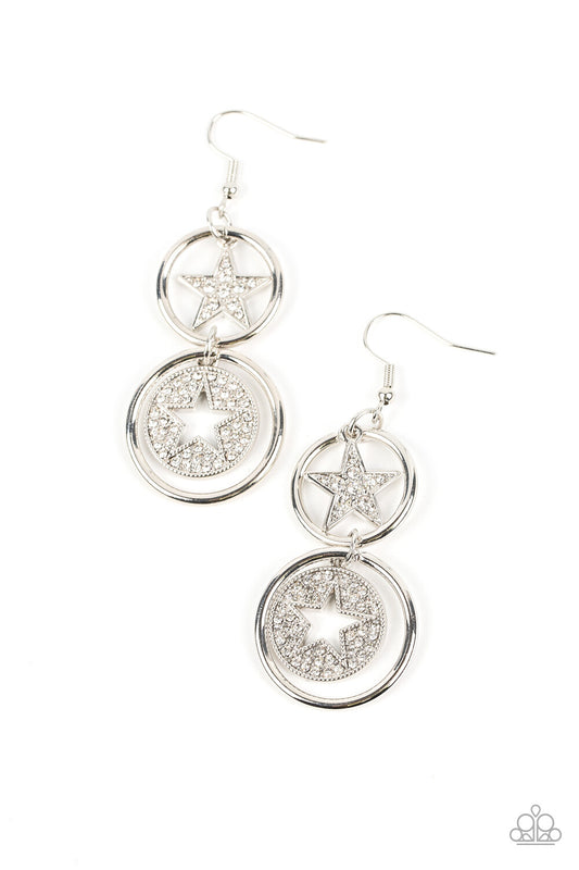 Paparazzi-Jewelry, Liberty and SPARKLE for All - Red, White, Blue - Earrings