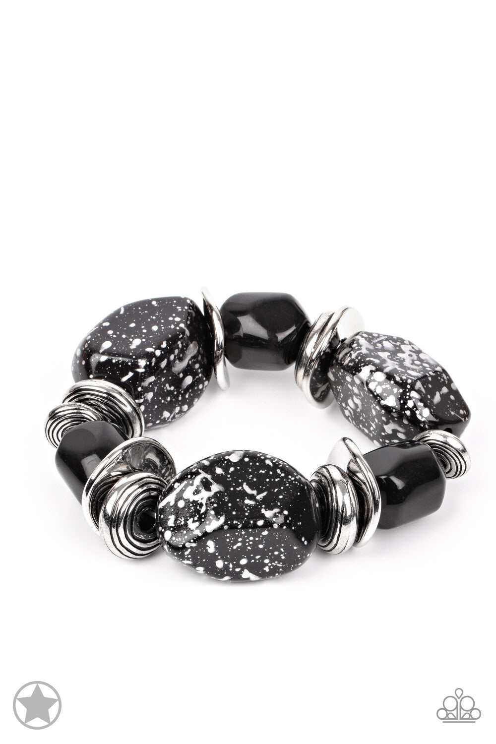 Paparazzi-Jewelry, Glaze of Glory - Peach - Orange, Blue, Black Bracelets