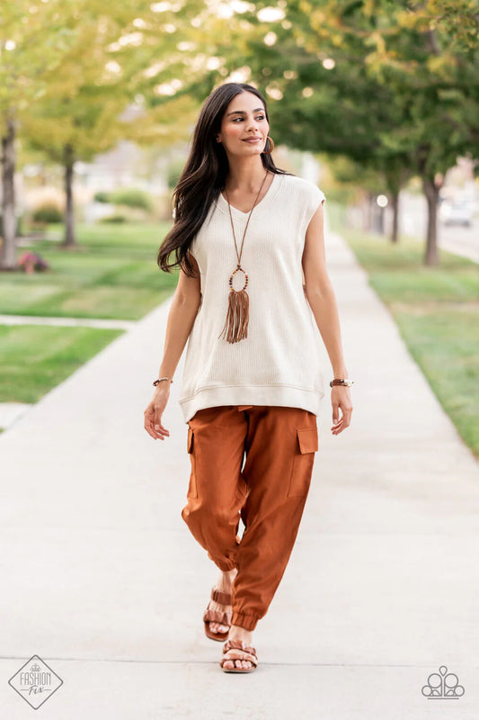 Paparazzi -Jewelry, Namaste Mama Brown Fashion-Fix-Set.
