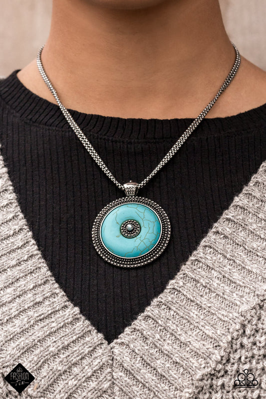 Paparazzi -Jewelry, Simply Santa Fe -Complete Trend Blend, Blue Fashion-Fix-Set.