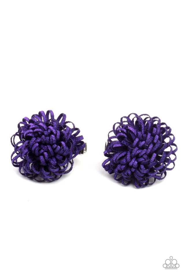 Pretty in Posy Blue, Purple Hair Clips.