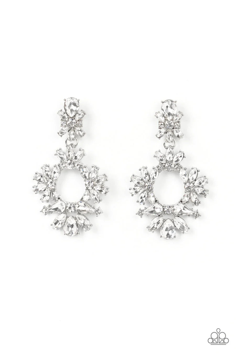 Leave Them Speechless - white jewelry earrings