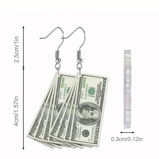 Cash Money Earrings - Dollar Earrings