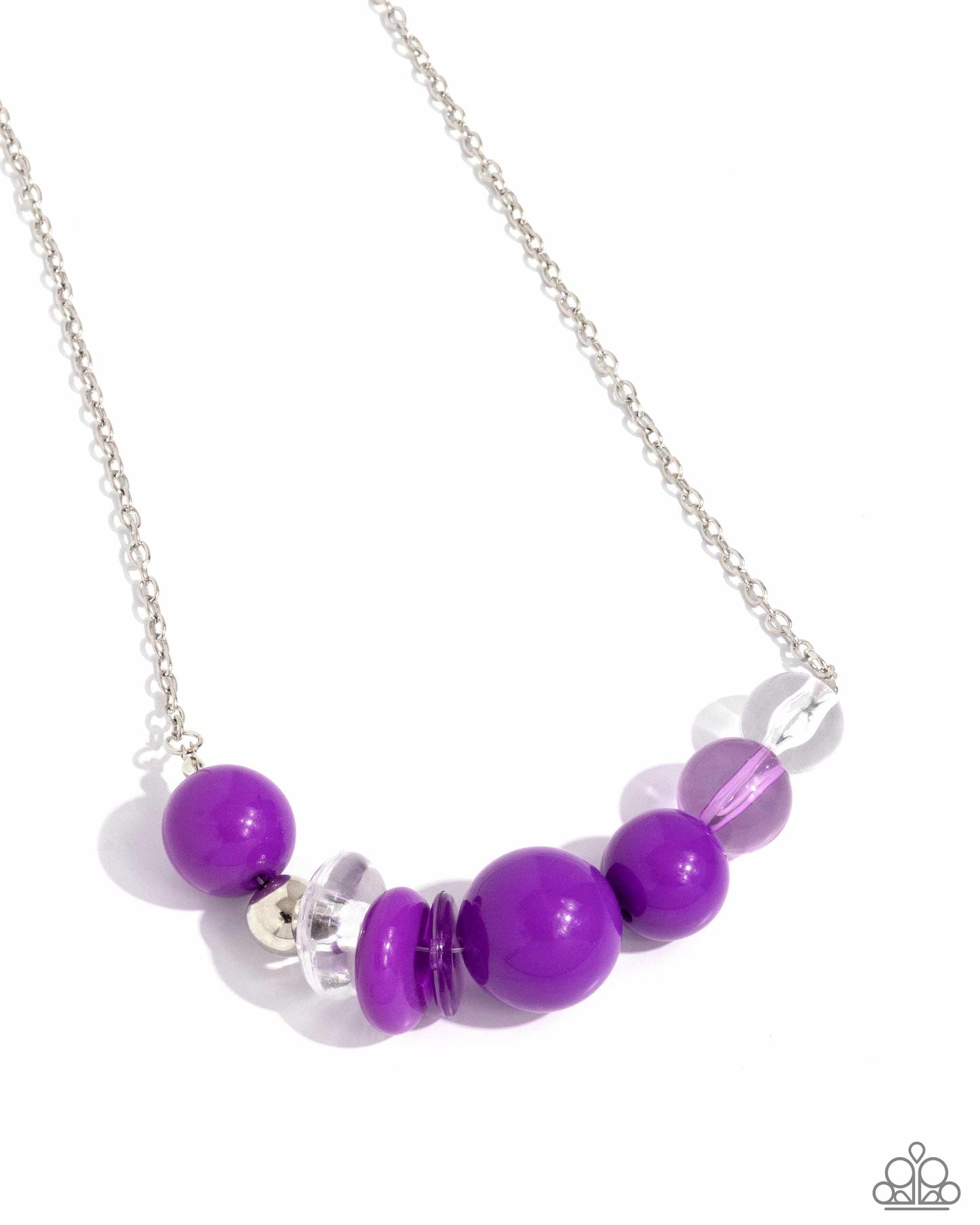 Bauble Bonanza Pink, Multicolor Purple Necklaces