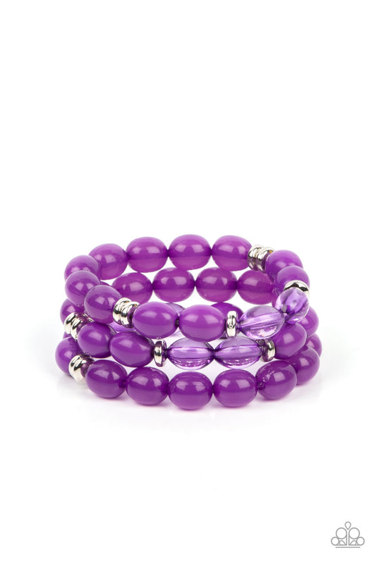 Coastal Coastin purple, Red Bracelet.