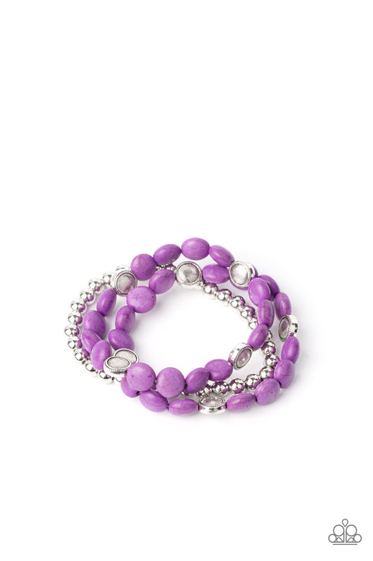 Desert Verbena Pink, Purple Bracelet.