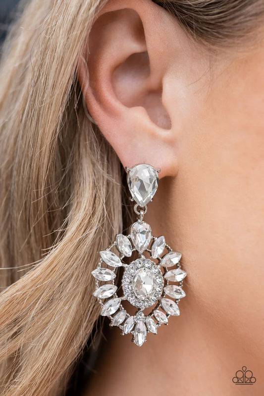 My Good LUXE Charm - White Post Earrings