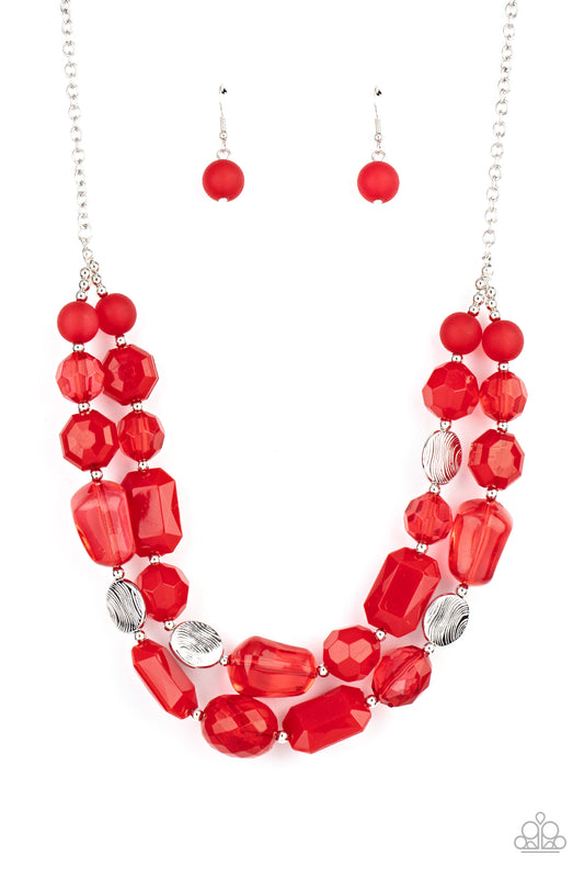 Oceanic Opulence Pink, Red Necklaces