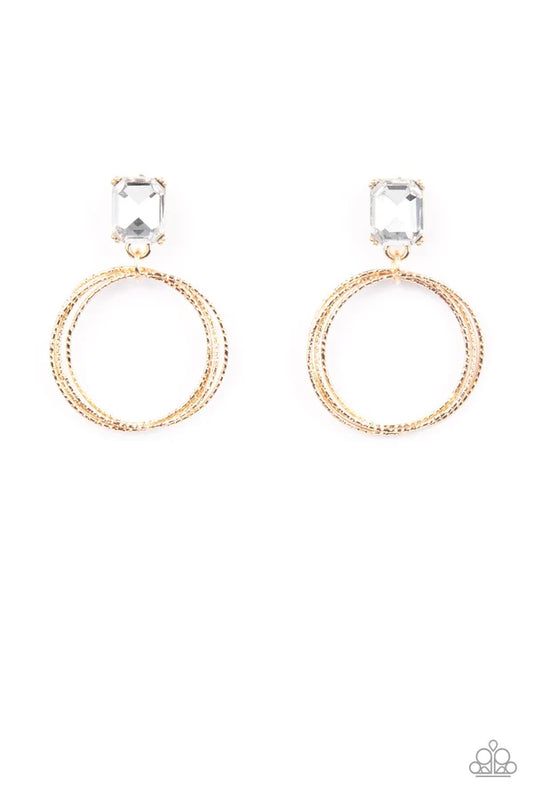 Prismatic Perfection Jewelry, Gold - Earrings