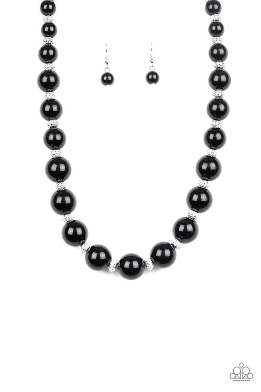Uptown Heiress Jewelry, black - Paparazzi necklace.