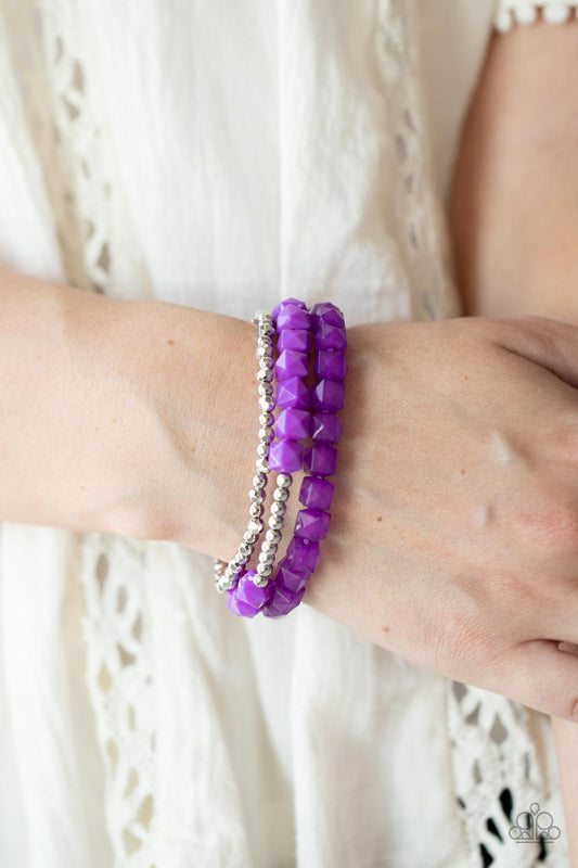 Vacay Vagabond pink, purple bracelets
