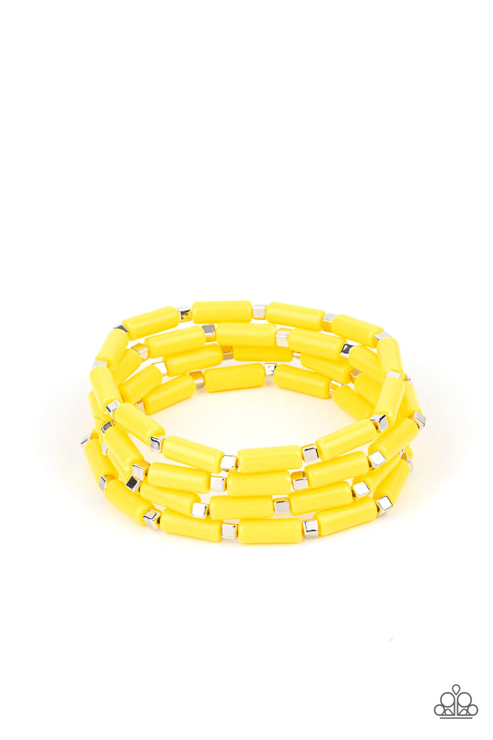 Radiantly Retro - Orange, Purple, Yellow-Bracelets