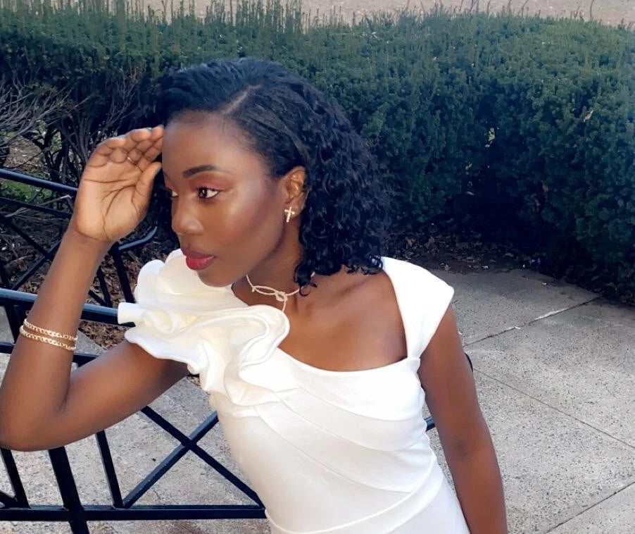 Talk of the Town White Evening Gown