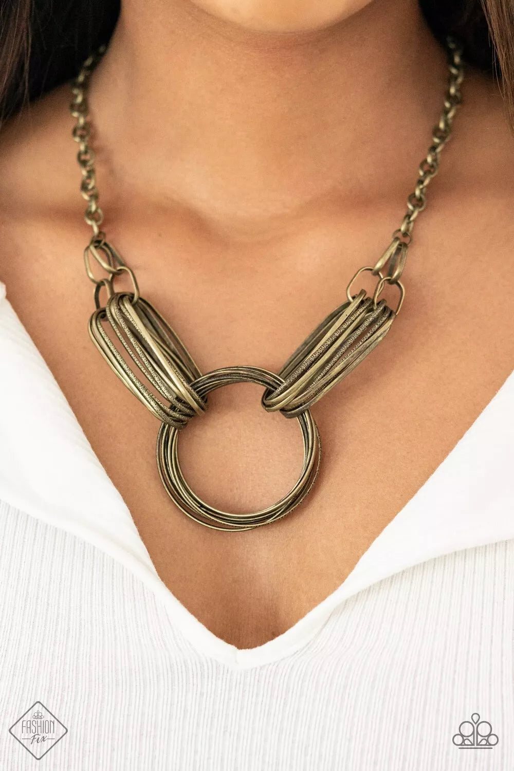 Magnificent Musings Fashion-Fix, Brass Necklace Set Of 4pces