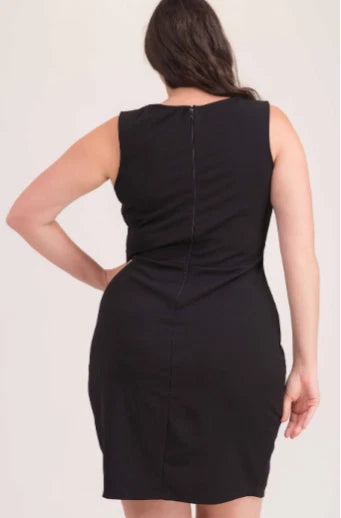 Women's Mini Dress With Zipper Back