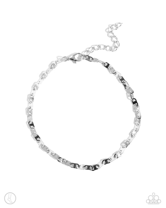 Linked Legacy Silver Anklet Bracelet
