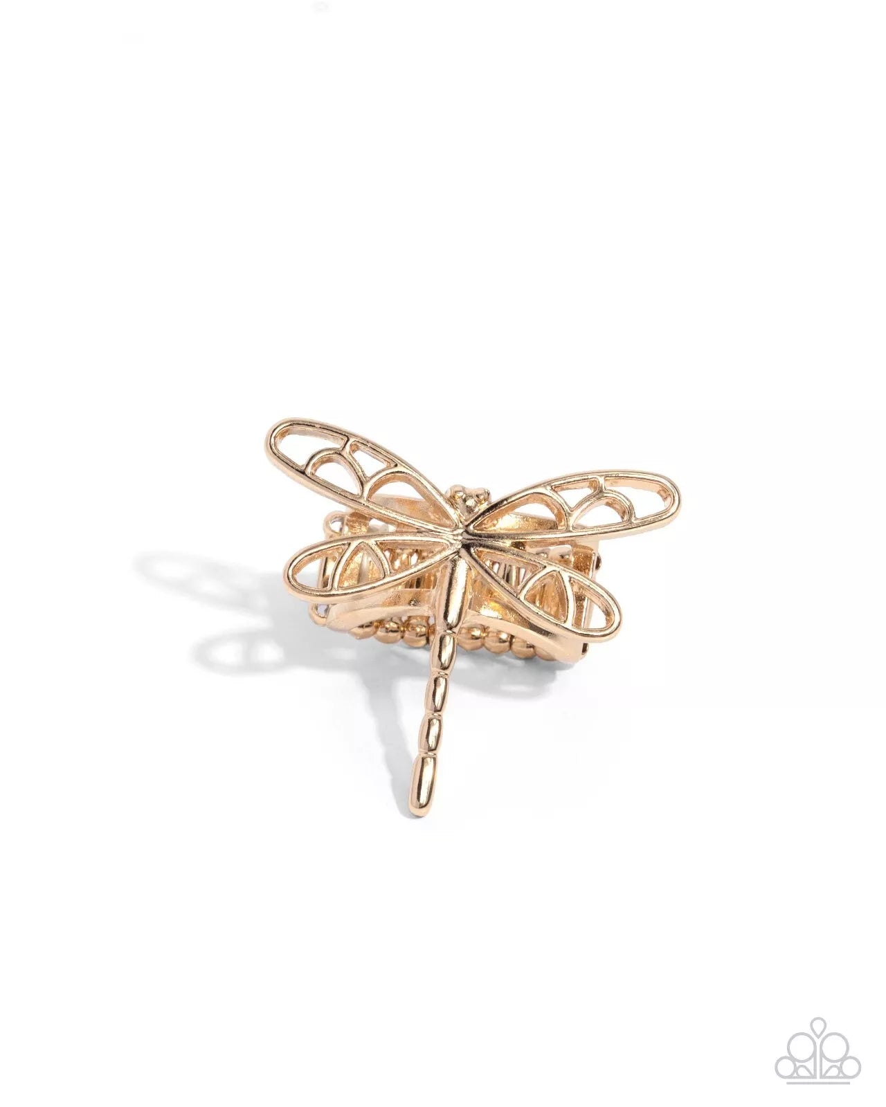 Dragonfly Depth Gold Ring