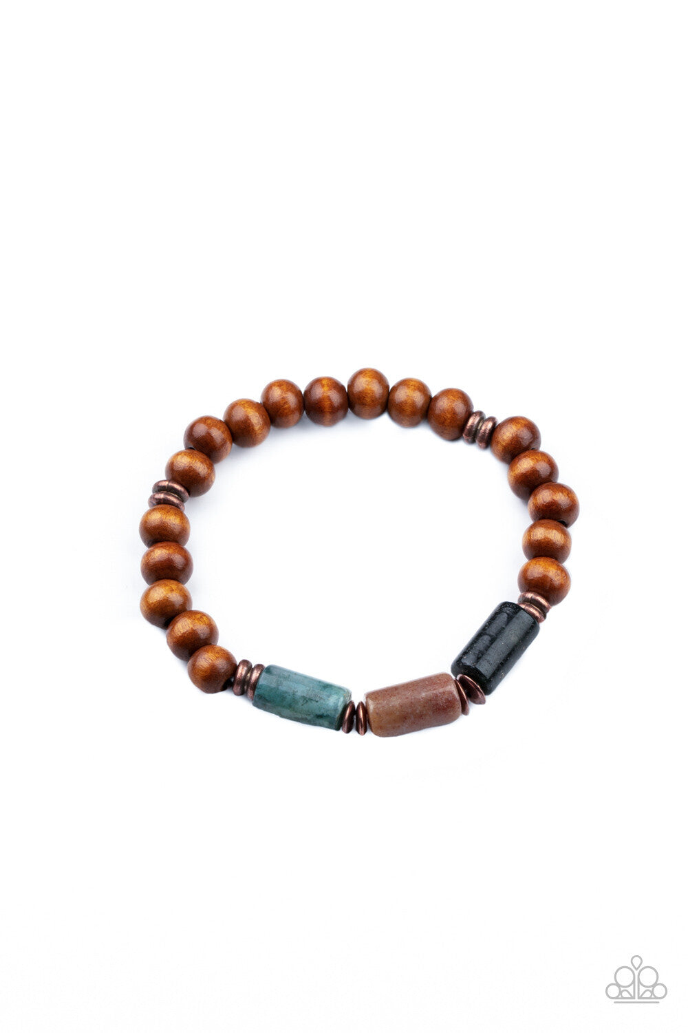 ZEN Most Wanted, Copper, Brown Urban-Paparazzi-Jewelry Bracelet.