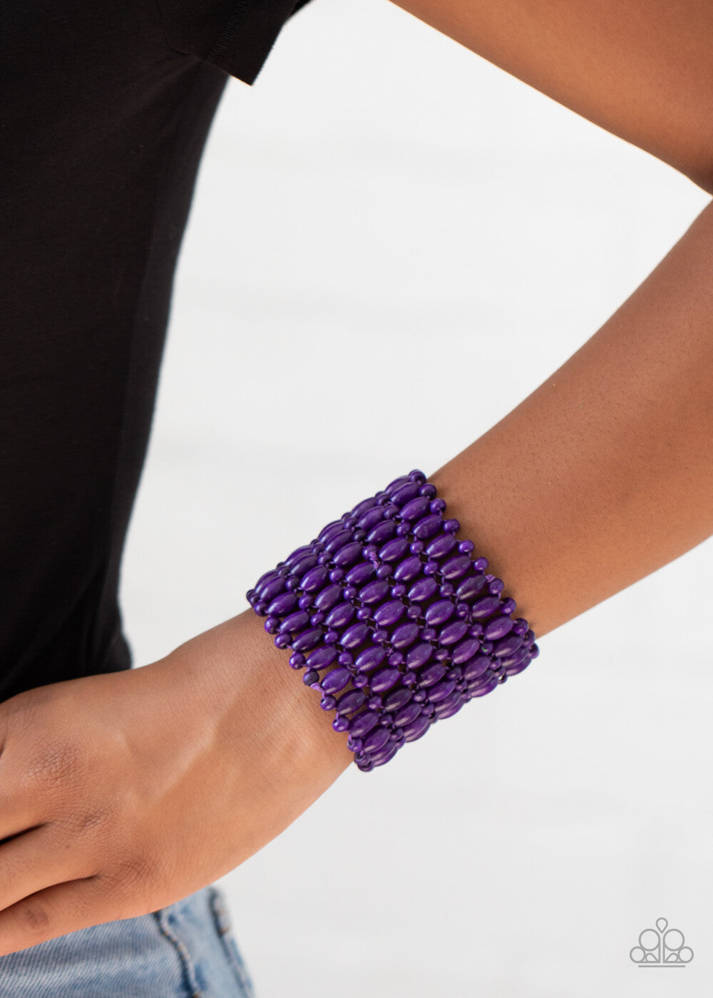 Paparazzi-Jewelry, Way Down In Kokomo - Purple, Black, Orange-Bracelets