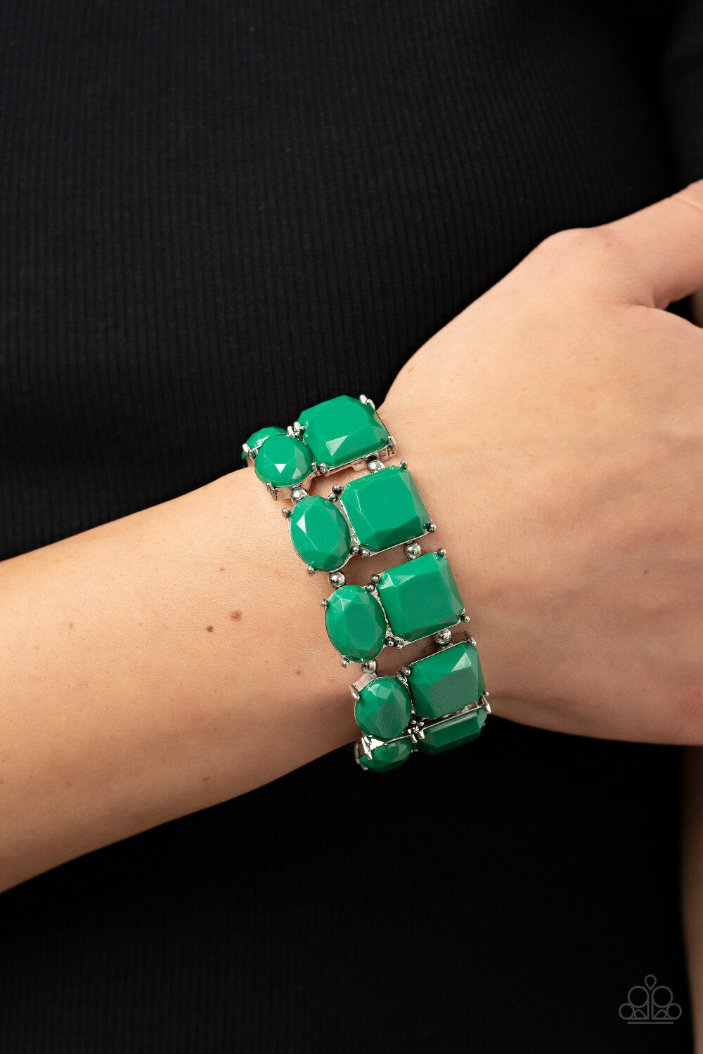 Paparazzi Jewelry  Don't Forget Your Toga Green, Navy Bracelets