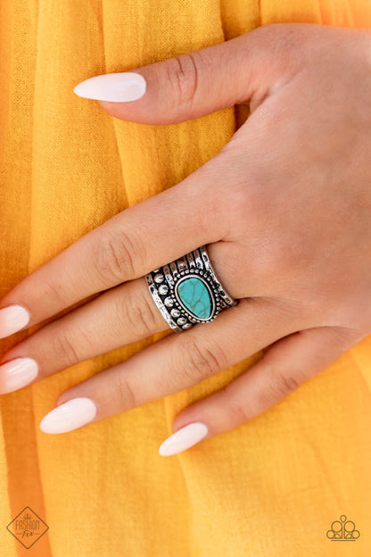 Paparazzi -Jewelry, Simply Santa Fe -Complete Trend Blend, Blue Fashion-Fix-Set.