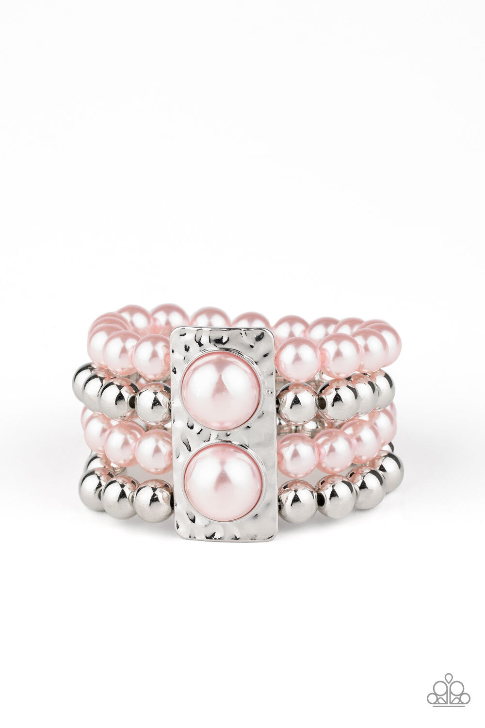 Wealth-Conscious Black, Pink-Paparazzi-Jewelry Bracelets.