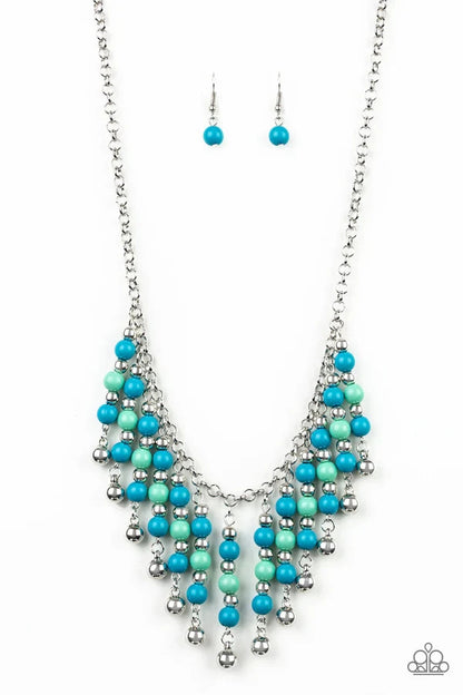 Your Sundaes Best - Blue Paparazzi-Jewelry-Necklaces.