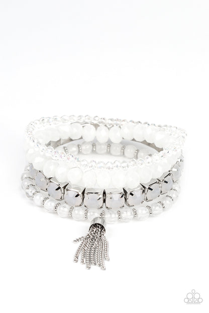 Ethereal Etiquette purple, White-Bracelets