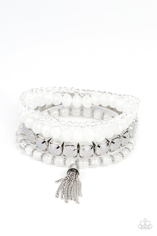 Ethereal Etiquette purple, White-Bracelets