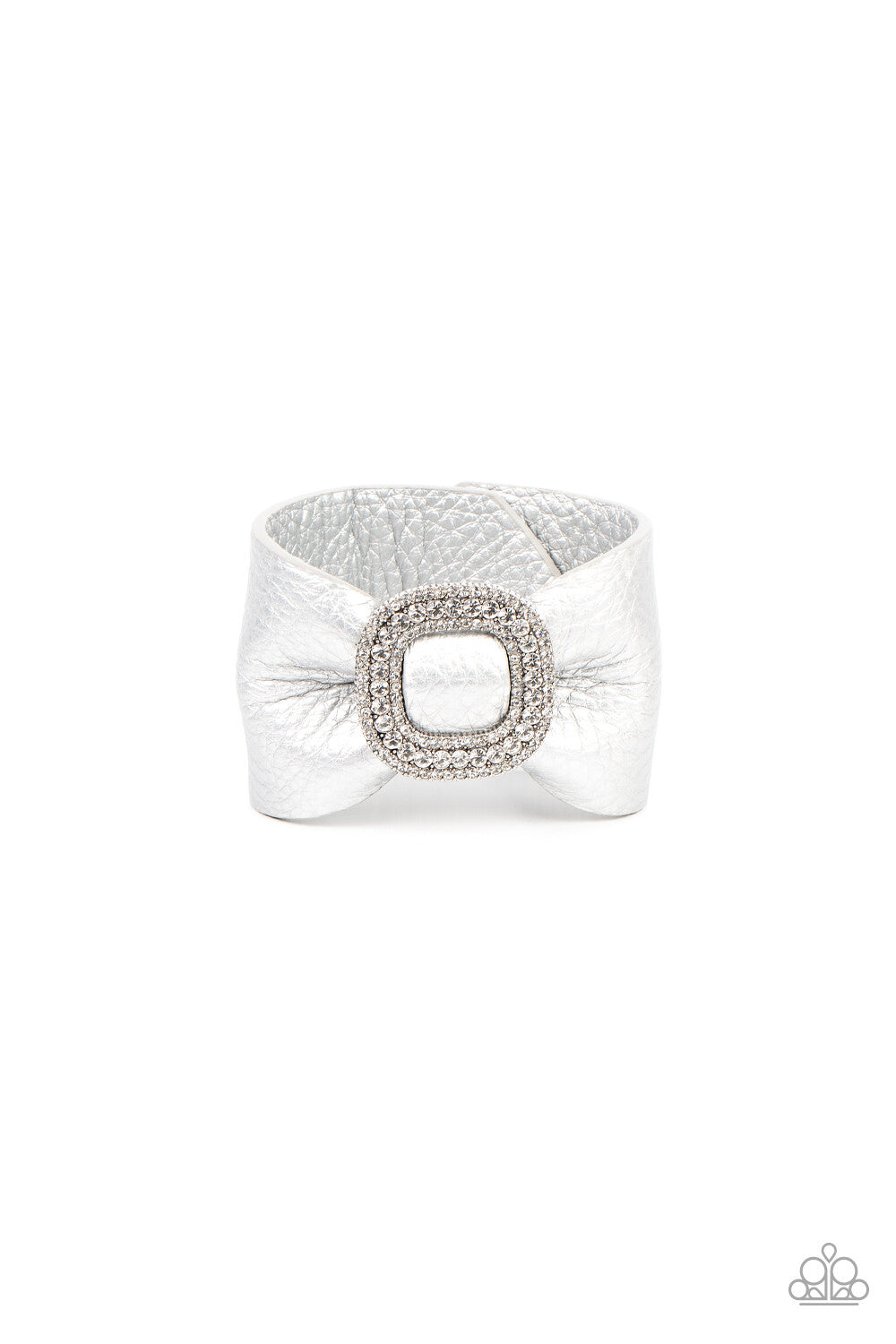 Leather Urban - Silver, White, Black, Red Paparazzi-Jewelry, Bracelets.