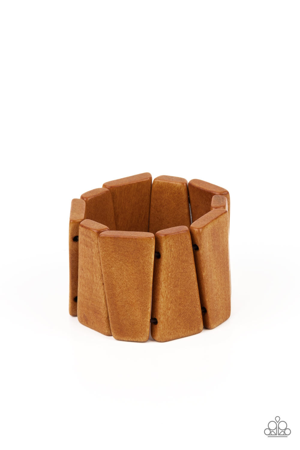 Paparazzi-Jewelry, Barbados Backdrop - Multi, Brown Wood-Bracelets