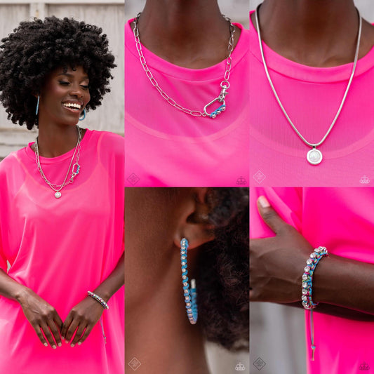 Paparazzi-Jewelry, Fashion-Fix Sunset Sightings Necklace-Set September 2023.