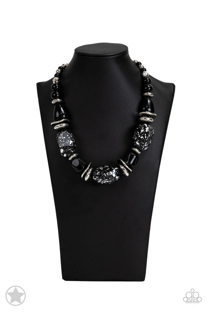 In Good Glazes Jewelry orange, Blue, Black Paparazzi-Jewelry Necklaces.