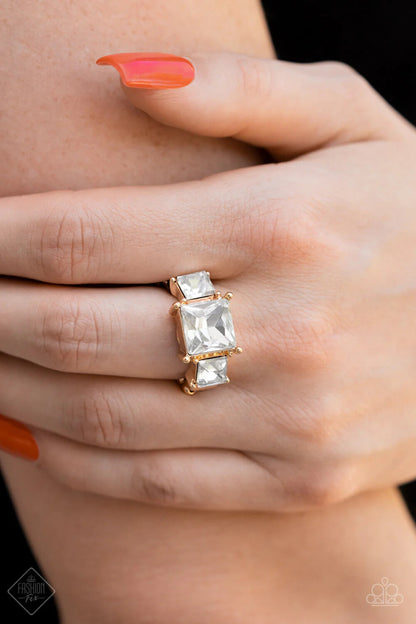Paparazzi -Jewelry, Magnificent Musings Gold Fashion-Fix-Set.