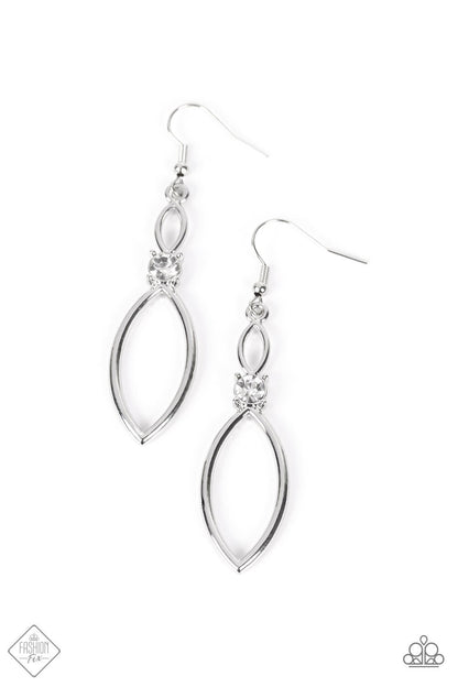 Paparazzi-Jewelry, Plucked Petals - White- Earrings