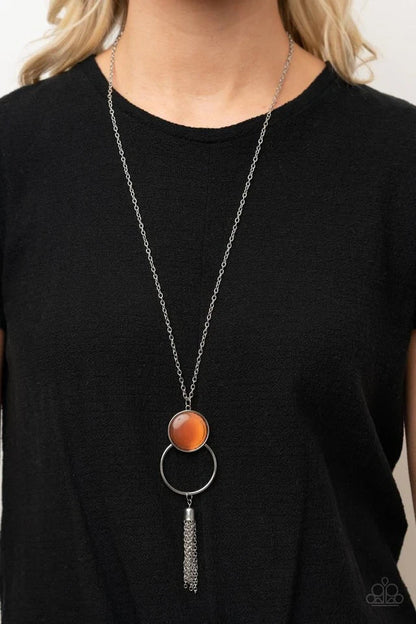 Nice Glow You, Orange-Necklace-Set.