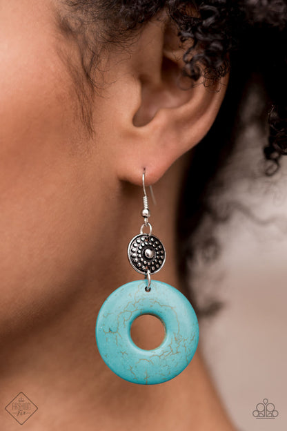Paparazzi -Jewelry, Simply Santa Fe -Complete Trend Blend, Blue Fashion-Fix-Set.