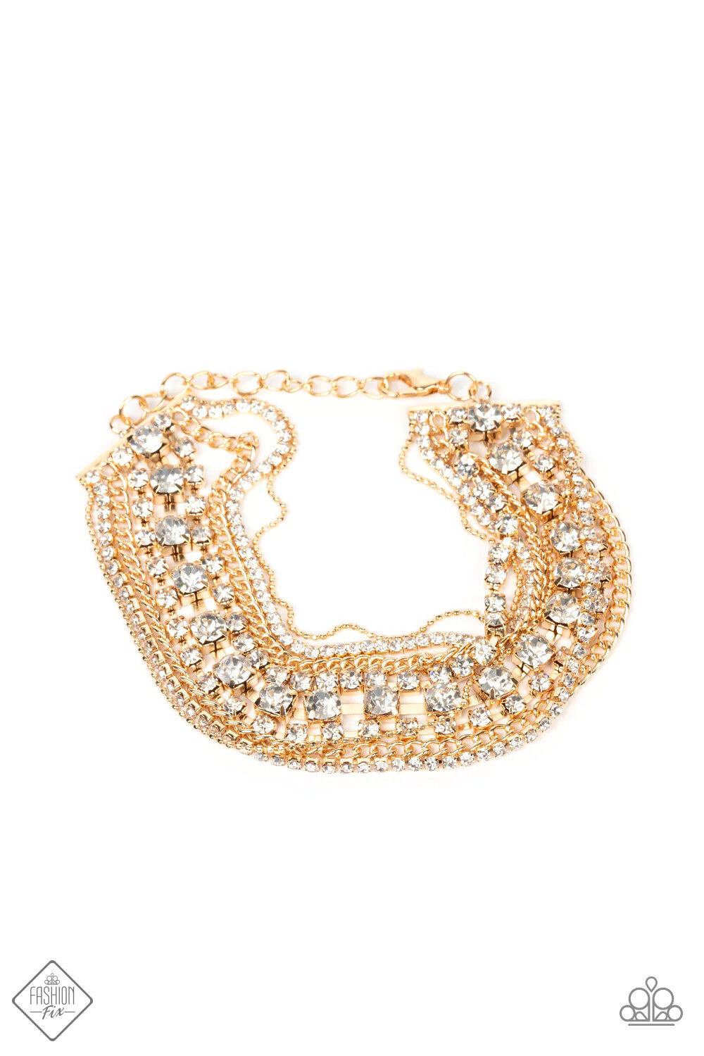 Paparazzi -Jewelry, Magnificent Musings Gold Fashion-Fix-Set.