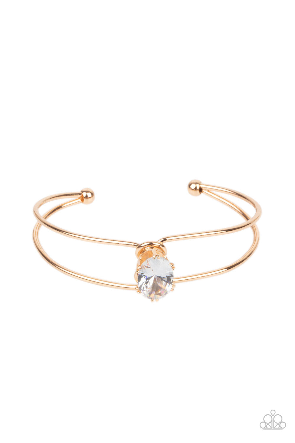 Paparazzi-Jewelry, GLOW No Mercy - Gold-Bracelets