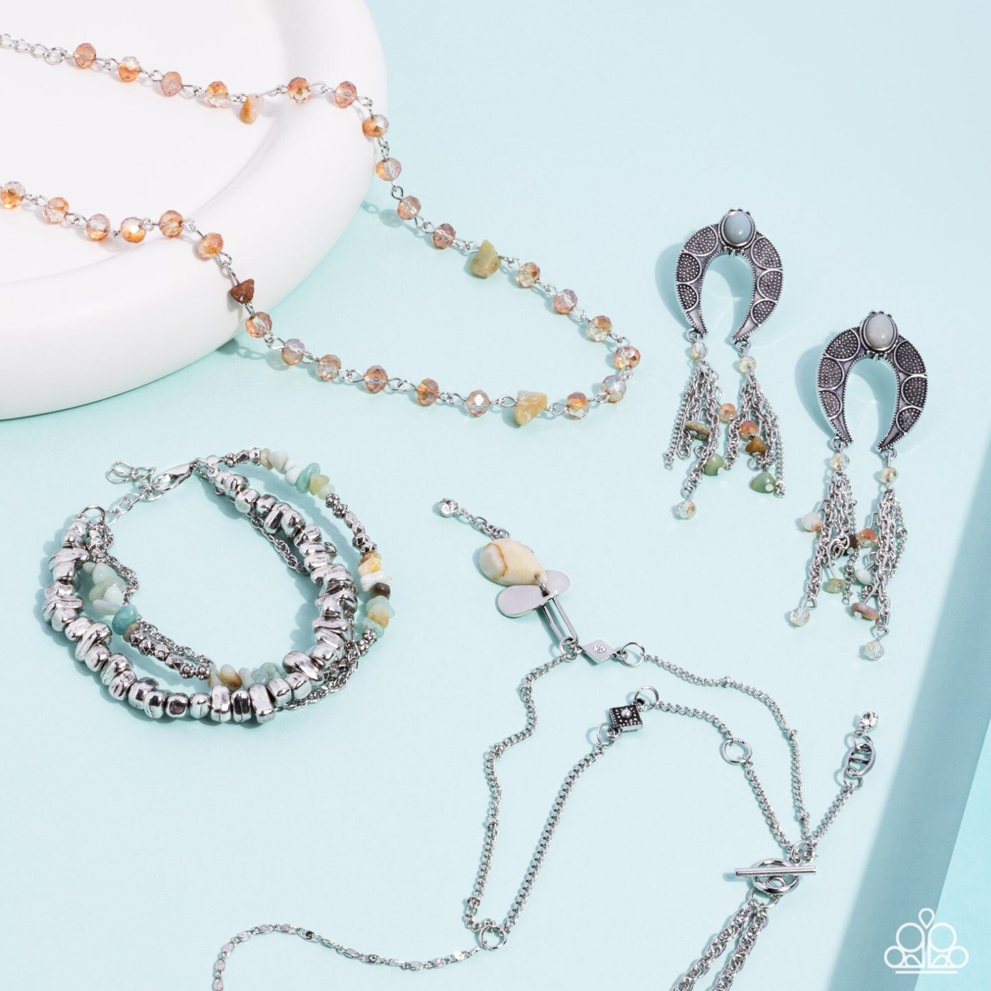 Paparazzi -Accessories Jewelry-Set Of 4Pces, July Fashion-Fix 2024.