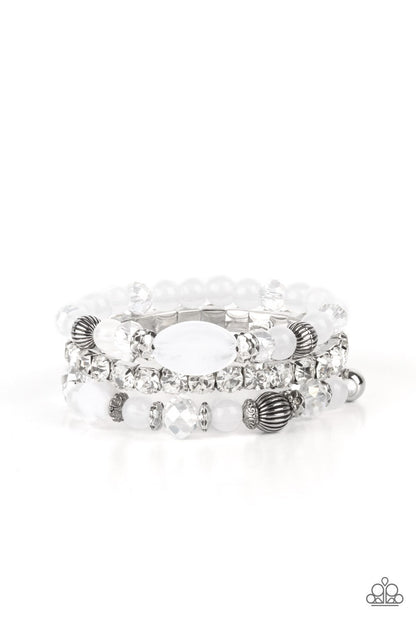 Ethereal Etiquette purple, White-Bracelets