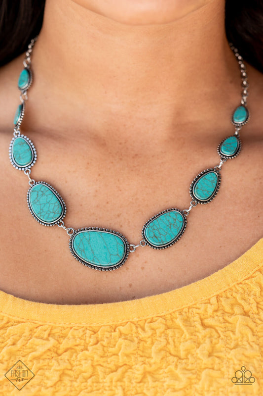 Paparazzi -Jewelry, Simply Santa Fe -Complete Trend Blend, Blue Fashion-Fix-Set.