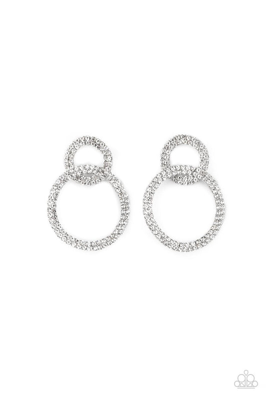 Paparazzi-Jewelry, Intensely Icy - White - Earrings
