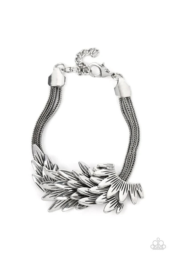 Paparazzi-Jewelry, Marina Masterpiece - White, Silver-Bracelets