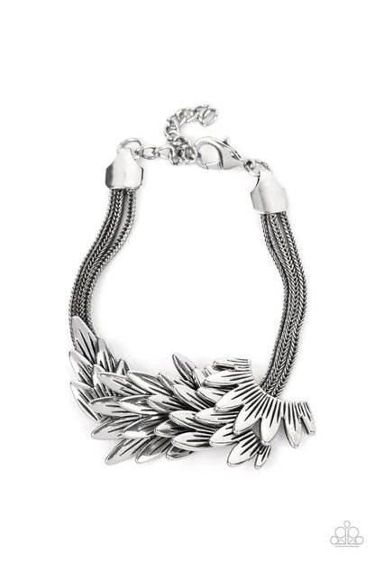 Paparazzi-Jewelry, Marina Masterpiece - White, Silver-Bracelets