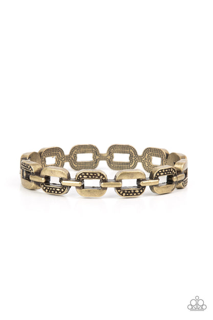 Powerhouse Plunder, Brass Paparazzi-Jewelry, - Bracelet.