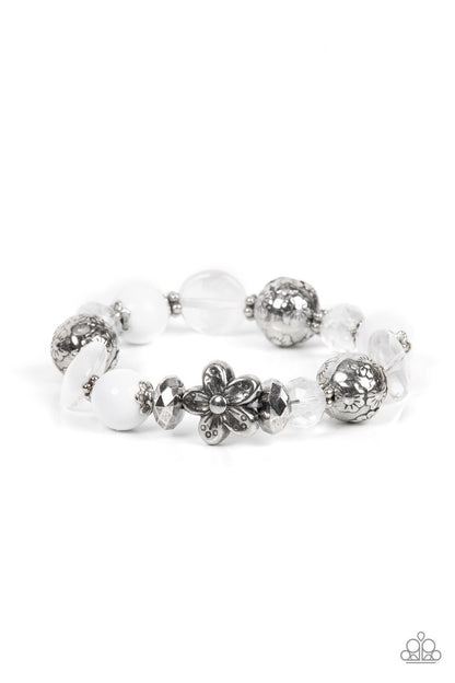 Paparazzi-Jewelry, Pretty Persuasion Purple, White-Bracelets