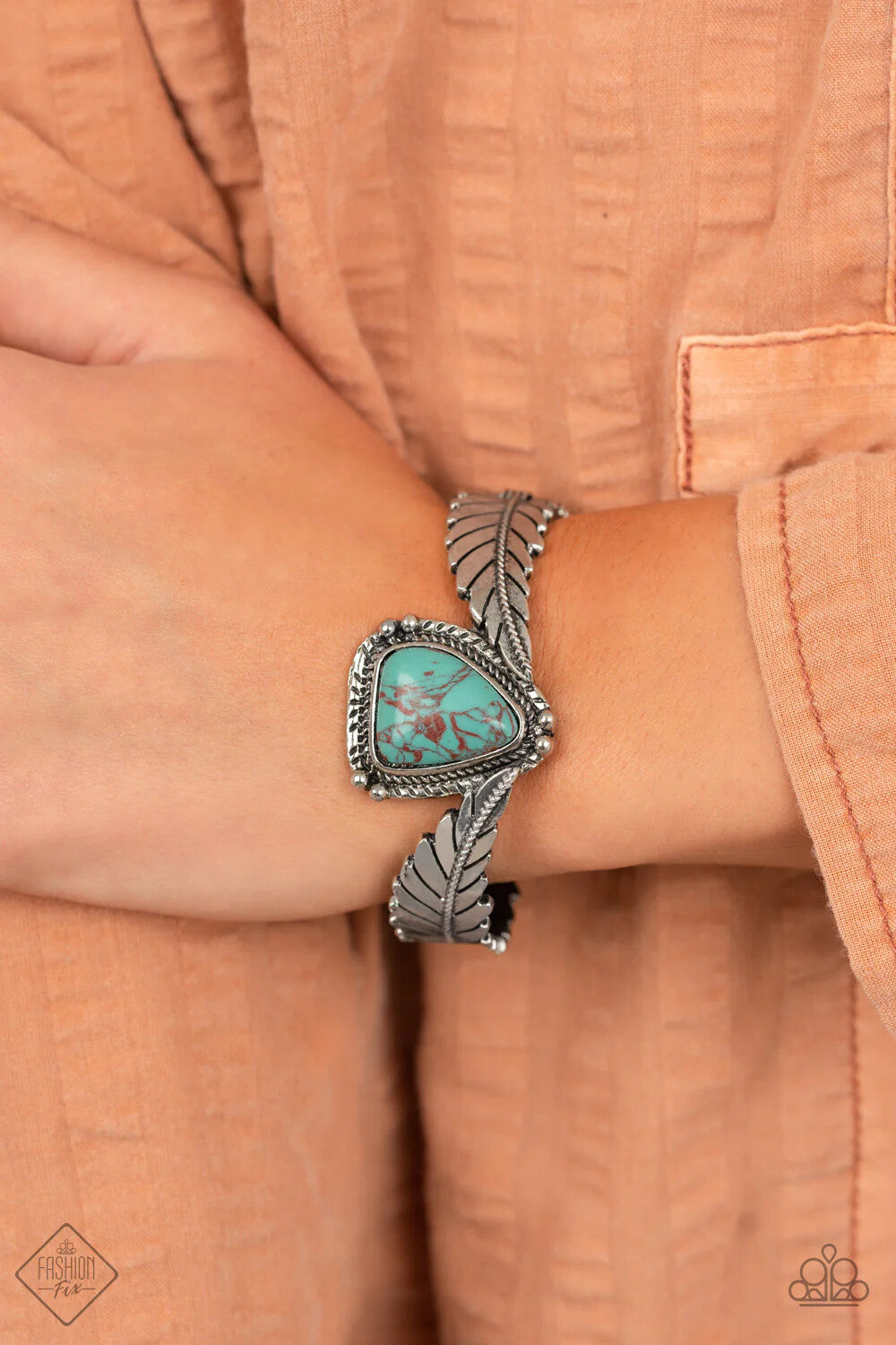 Paparazzi-Jewelry, Artisan Adventure Blue Fashion-Fix-Necklace-Set
